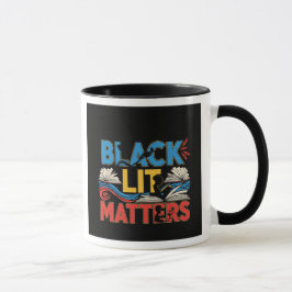 Black Lit Matters | Bold Afrocentric Literary  マグカップ