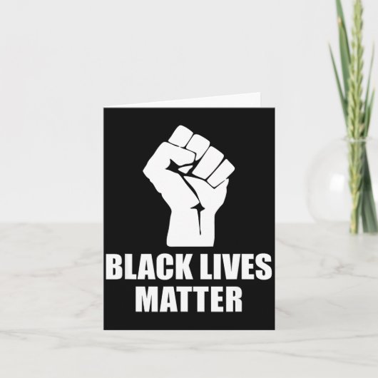 Black Lives Blm Human Rights Black History Month  カード (正面)