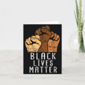 Black Lives Blm Human Rights Black History Month  カード (正面)