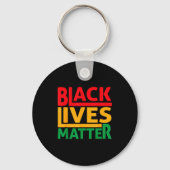 Black Lives Blm Human Rights Black History Month  キーホルダー (正面)