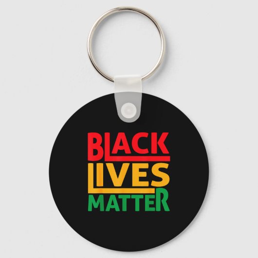 Black Lives Blm Human Rights Black History Month  キーホルダー (正面)