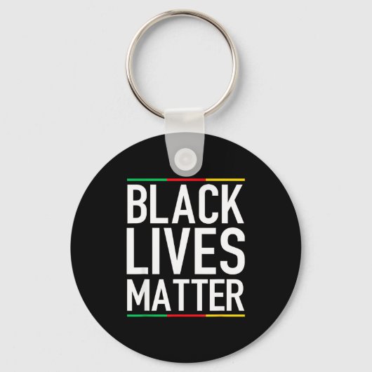 Black Lives Blm Human Rights Black History Month  キーホルダー (正面)
