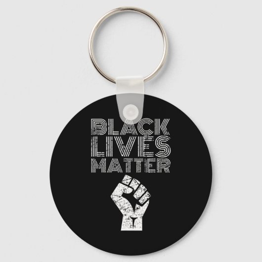 Black Lives Blm Human Rights Black History Month キーホルダー (正面)