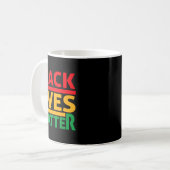 Black Lives Blm Human Rights Black History Month  コーヒーマグカップ (正面左)