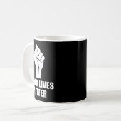 Black Lives Blm Human Rights Black History Month  コーヒーマグカップ (正面左)