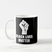 Black Lives Blm Human Rights Black History Month  コーヒーマグカップ (左)