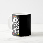 Black Lives Blm Human Rights Black History Month  コーヒーマグカップ (正面左)