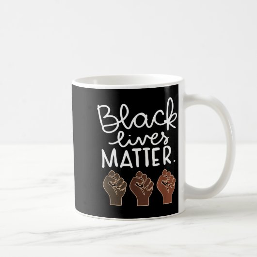 Black Lives Blm Human Rights Black History Month コーヒーマグカップ (右)