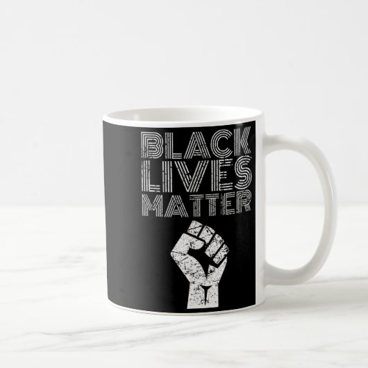 Black Lives Blm Human Rights Black History Month コーヒーマグカップ (右)