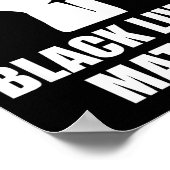 Black Lives Blm Human Rights Black History Month  ポスター (角)