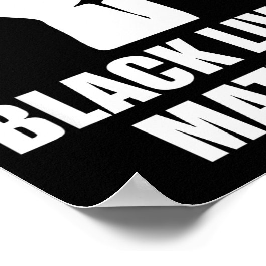 Black Lives Blm Human Rights Black History Month  ポスター (角)