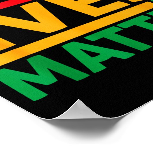 Black Lives Blm Human Rights Black History Month  ポスター (角)