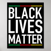 Black Lives Blm Human Rights Black History Month  ポスター (正面)