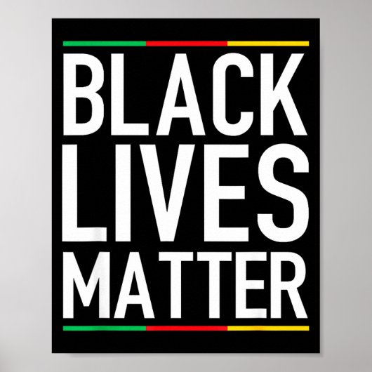 Black Lives Blm Human Rights Black History Month  ポスター (正面)