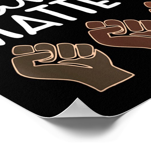 Black Lives Blm Human Rights Black History Month  ポスター (角)