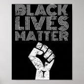 Black Lives Blm Human Rights Black History Month ポスター (正面)