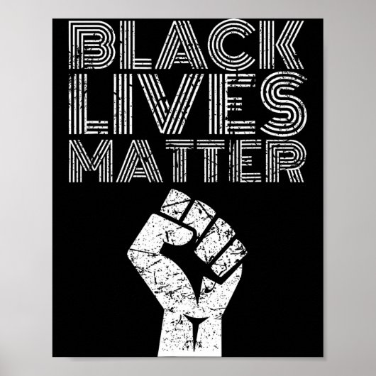 Black Lives Blm Human Rights Black History Month  ポスター (正面)