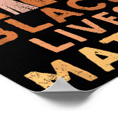 Black Lives Blm Human Rights Black History Month ポスター (角)