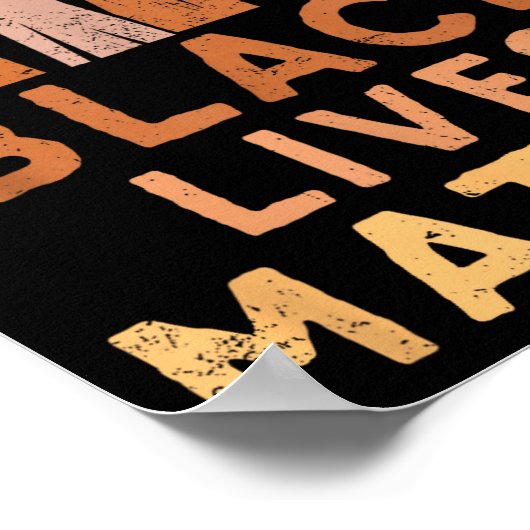 Black Lives Blm Human Rights Black History Month ポスター (角)