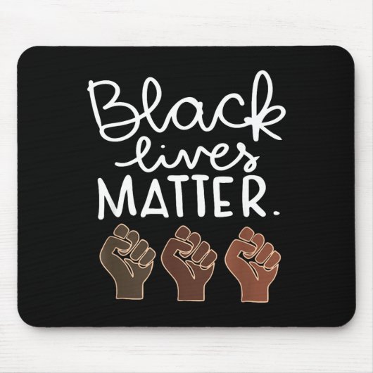 Black Lives Blm Human Rights Black History Month  マウスパッド (正面)