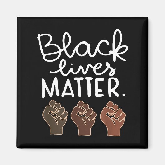Black Lives Blm Human Rights Black History Month  マグネット (正面)