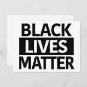 Black Lives Materはがきまたはミニサイン ポストカード (正面/裏面)