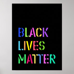 Black Lives Materステンシル01編集可能カラー ポスター