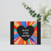 BLACK LIVES MATTERはがき ポストカード (スタンド正面)