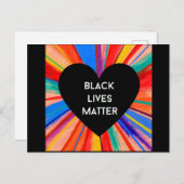 BLACK LIVES MATTERはがき ポストカード (正面/裏面)