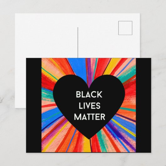 BLACK LIVES MATTERはがき ポストカード (正面/裏面)