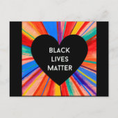 BLACK LIVES MATTERはがき ポストカード (正面)