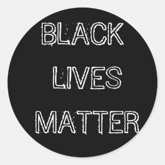 Black Lives MatterステッカーBLM ラウンドシール