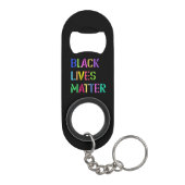 Black Lives Matterステンシル01複数のスタイル キーホルダー栓抜き (裏面)