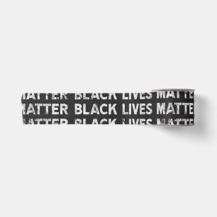 Black Lives Matter繰り返し文字ブロックテープ サテンリボン