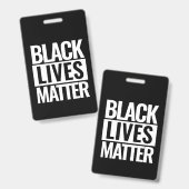 Black Lives Matter カスタム バッジ (正面＆裏面)