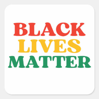 Black Lives Matter スクエアシール