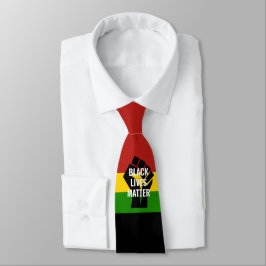 BLACK LIVES MATTER BHM | Fist | Monogrammed ネクタイ