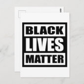 Black Lives Matter, Black History Month, Equality ポストカード (正面/裏面)