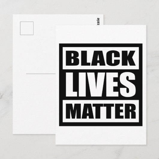 Black Lives Matter, Black History Month, Equality ポストカード (正面/裏面)