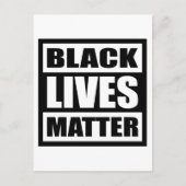 Black Lives Matter, Black History Month, Equality ポストカード (正面)