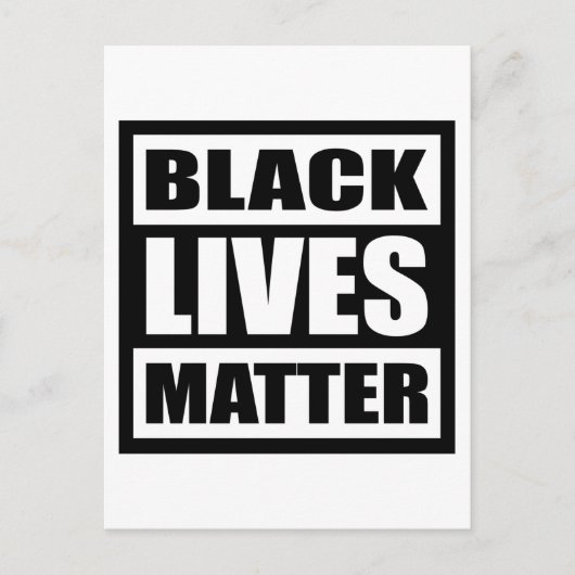 Black Lives Matter, Black History Month, Equality ポストカード (正面)