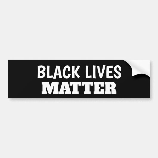 Black Lives Matter bumper sticker バンパーステッカー (正面)