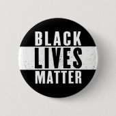 Black Lives Matter Button 缶バッジ (正面)