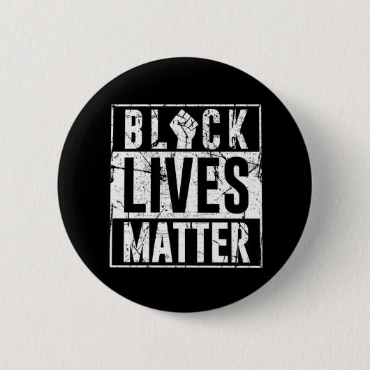 Black Lives Matter Button 缶バッジ (正面)