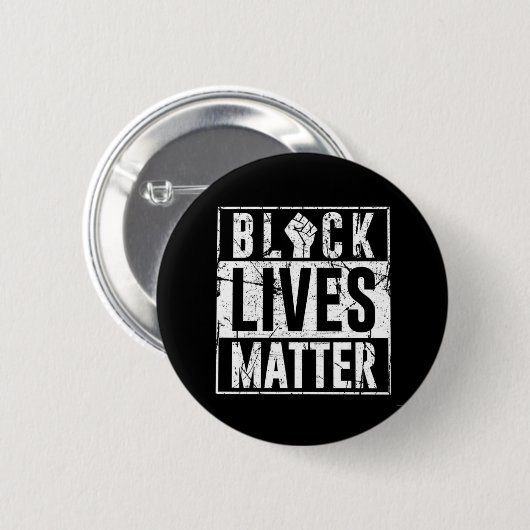 Black Lives Matter Button 缶バッジ (正面&裏面)
