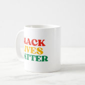 Black Lives Matter Ornament コーヒーマグカップ (正面左)