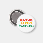 Black Lives Matter Ornament マグネット (正面/裏面)