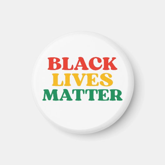 Black Lives Matter Ornament マグネット (正面)
