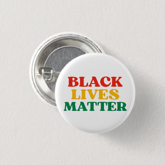 Black Lives Matter Ornament 缶バッジ (正面&裏面)