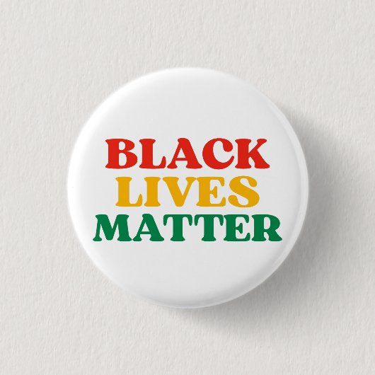Black Lives Matter Ornament 缶バッジ (正面)